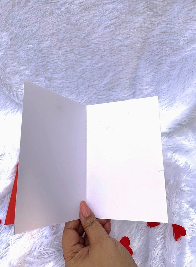 Crafted Forever My Type Greeting Card with envelope 4X6 inches for Anniversary/Valentine Day/spouse birthday/partner birthday heavy paper used, inside blank - Image 5